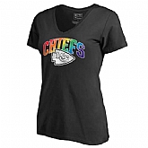 Women's Kansas City Chiefs NFL Pro Line by Fanatics Branded Black Plus Sizes Pride T-Shirt,baseball caps,new era cap wholesale,wholesale hats